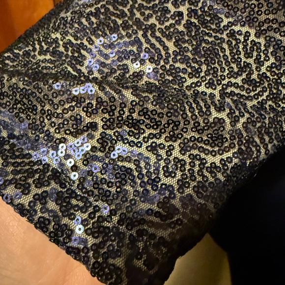 Elegant Navy Sequin Dress - Picture 5 of 7